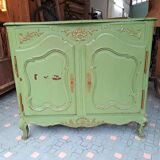 Small sideboard Louis XV look industrial workshop