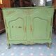 Small sideboard Louis XV look industrial workshop