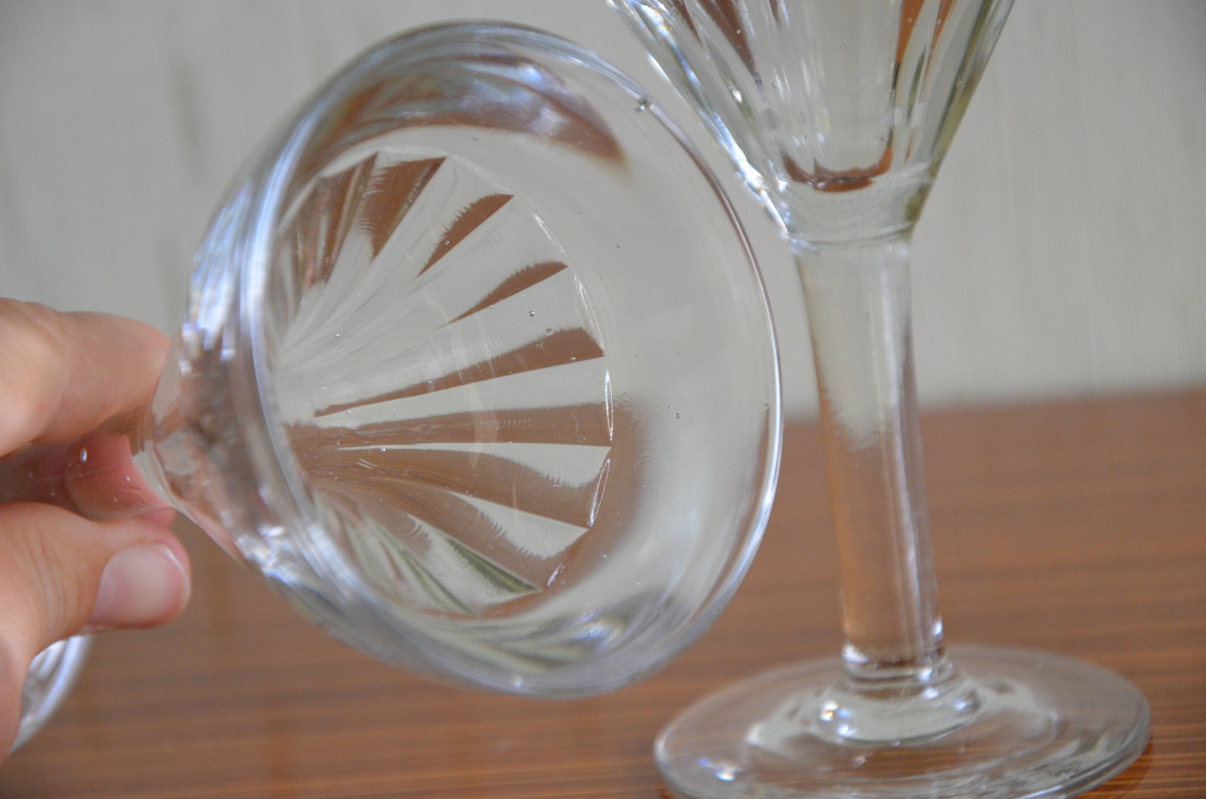 Lot of 4 aperitif glasses dating back to the 1930s