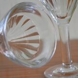 Lot of 4 aperitif glasses dating back to the 1930s