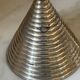 Set of three vintage brass candle holders