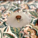 White opaline portable lamp