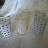 Set of 5 BVB orangeade glasses