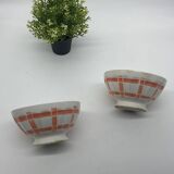 Duo of old ceramic bowls