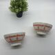 Duo of old ceramic bowls