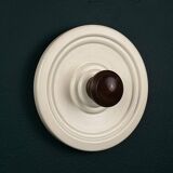 Wooden coat rack in Art Deco style, Italy, 1960s