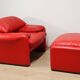 Maralunga armchair and ottoman – Vico Magistretti for Cassina