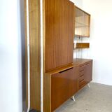 Wall system / modular cabinet with table, František Jirák