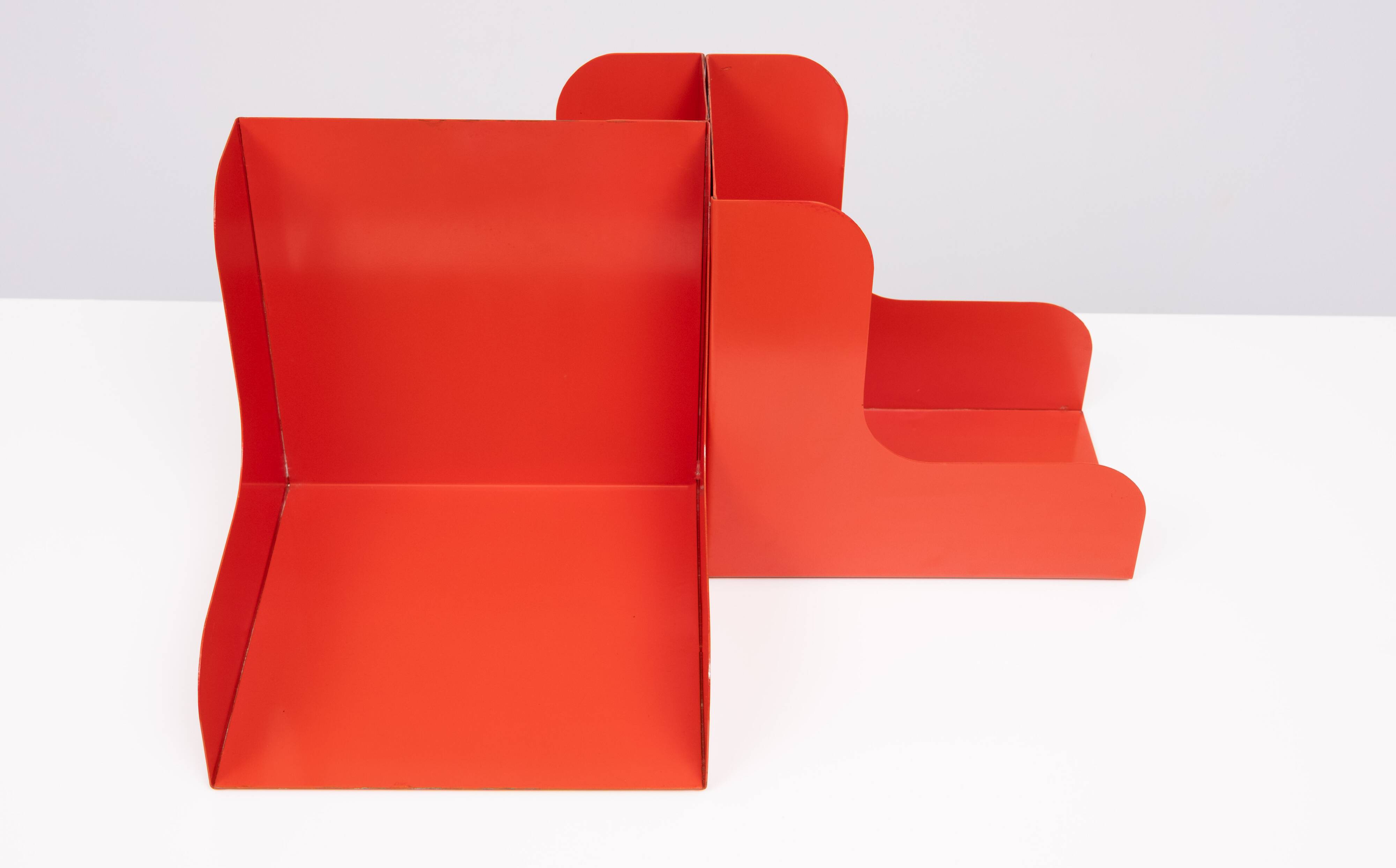 Enzo Mari Modular Metal LP Record Holder set of 3 1965 Italy