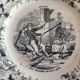 5 talking plates Choisy Le Roi XIXth series "Chinoiseries"