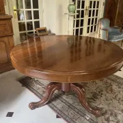 Wooden round table