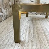 Table basse en laiton années 60
