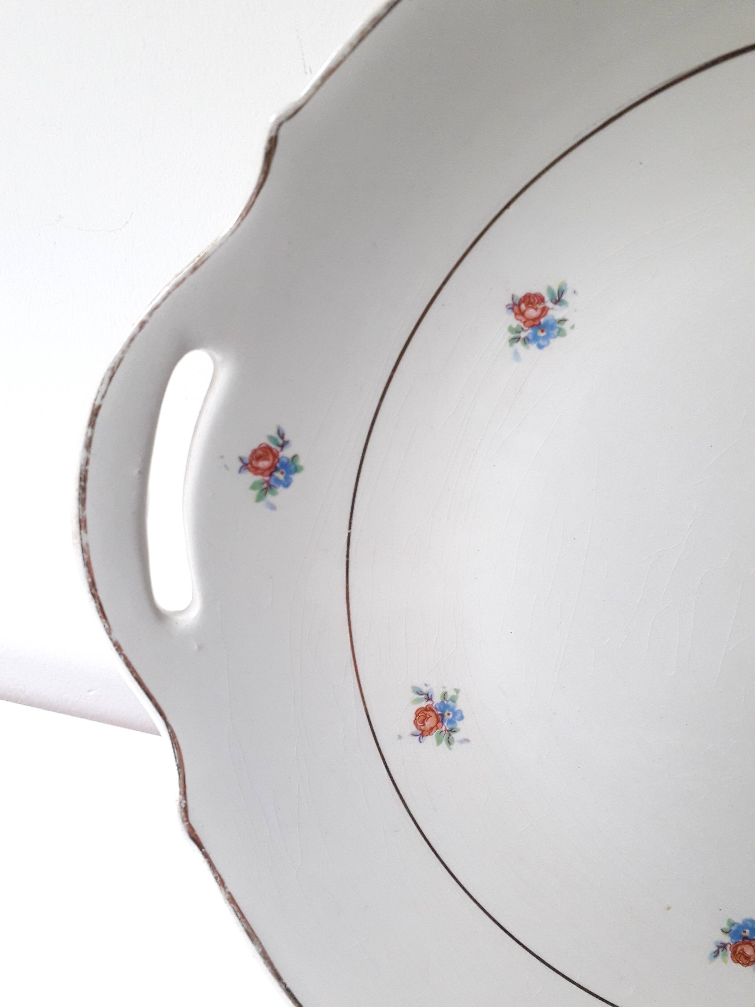 Luneville porcelain pie dish (29cm) A1