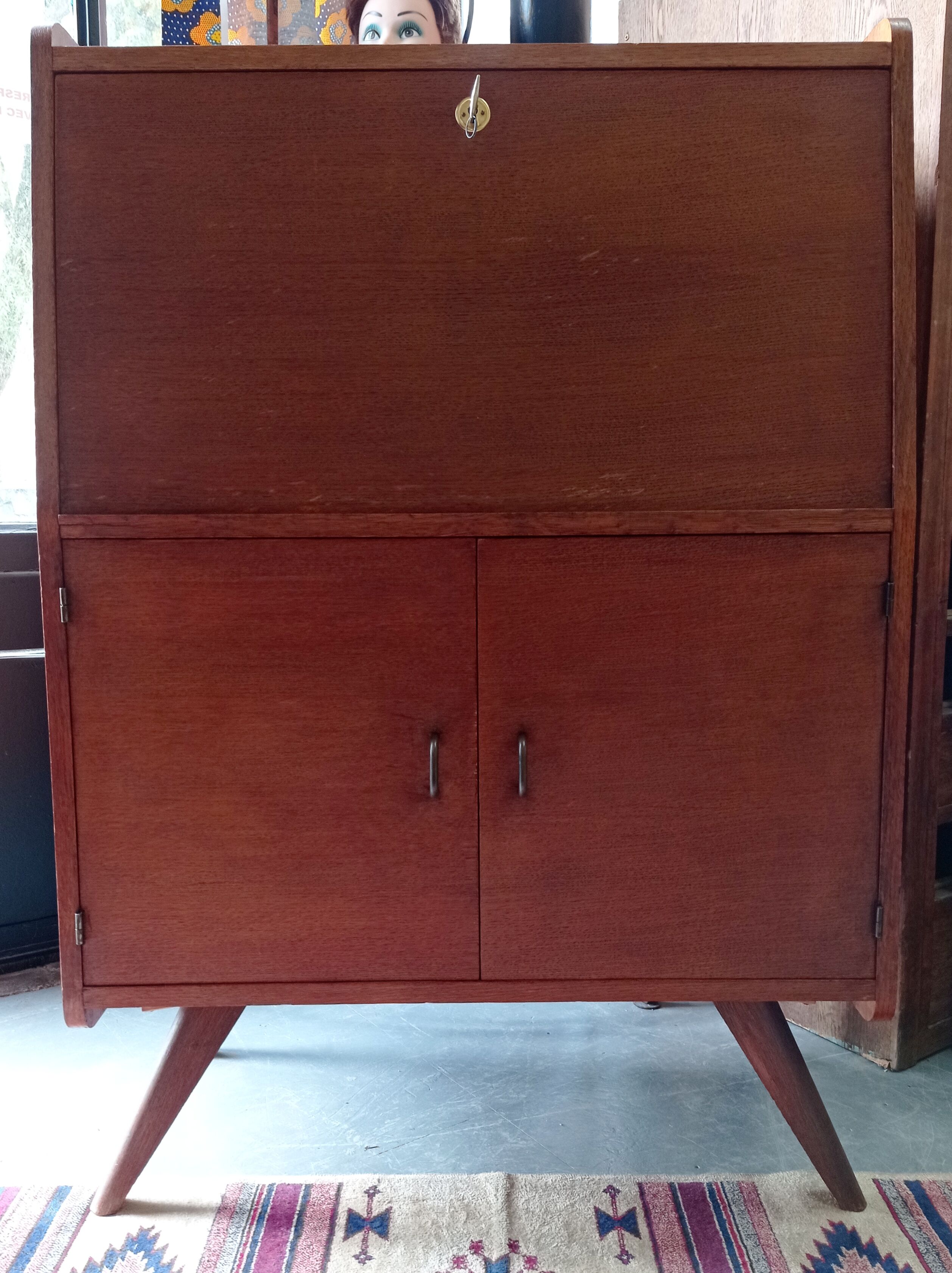 Teak secretary 60s
