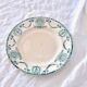 Assiettes plates XIXe Longwy terre de fer "Pierrefonds"