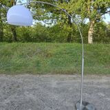 Vintage offset arc floor lamp
