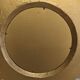 XL witch's eye sun mirror in gilded metal, Italy circa 1970