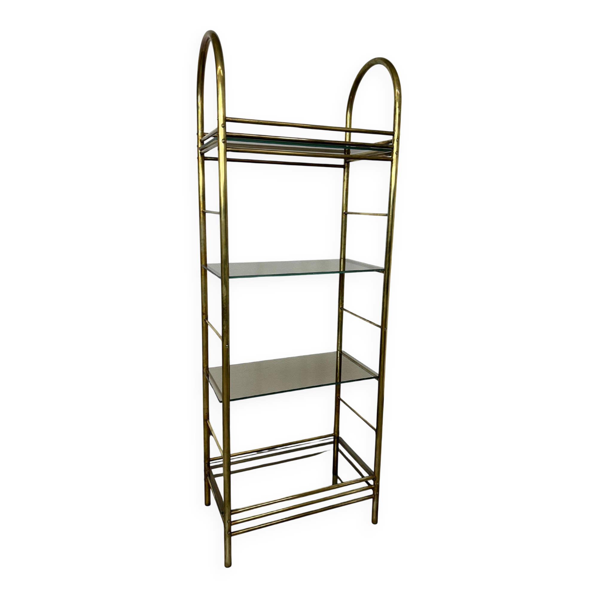 Mid-century design brass shelf