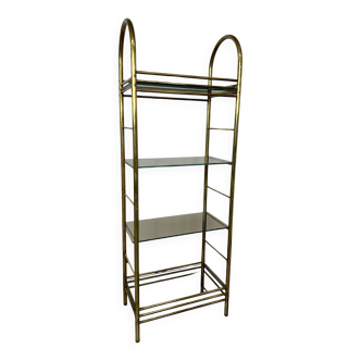 Étagère en laiton design milieu du siècle