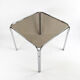 Table à manger avec cadre chromé et plateau en verre fumé des années 1970