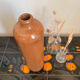 Vintage MKT ocher stoneware bottle