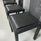 Vintage high back dining chairs, 1980s