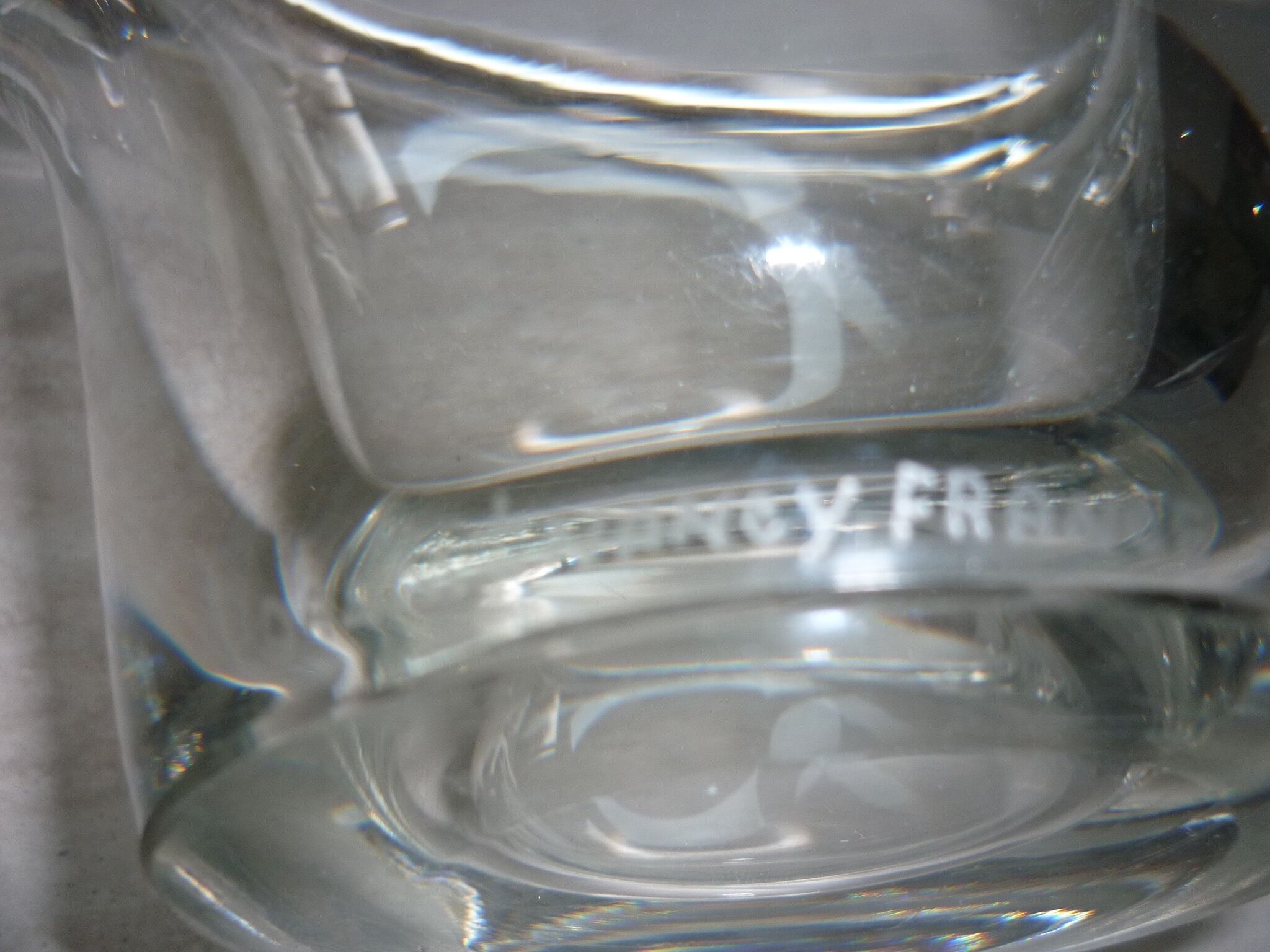 Crystal vase signed Daum France 1926