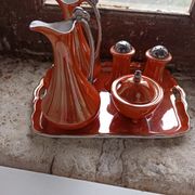 Tray for salt pepper/vinegar oil