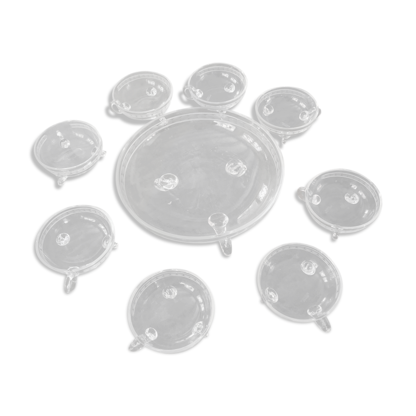 Service in crystal art deco Moser