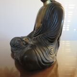 Italian "Buddha" lamp in polychrome plaster 70s