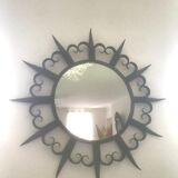 Vintage wrought iron mirror 1960
