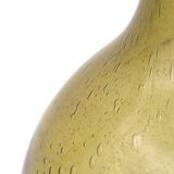 Dame Jeanne in green bubbled glass from Biot, 1950s