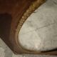 Oval and gold Art Deco mirror