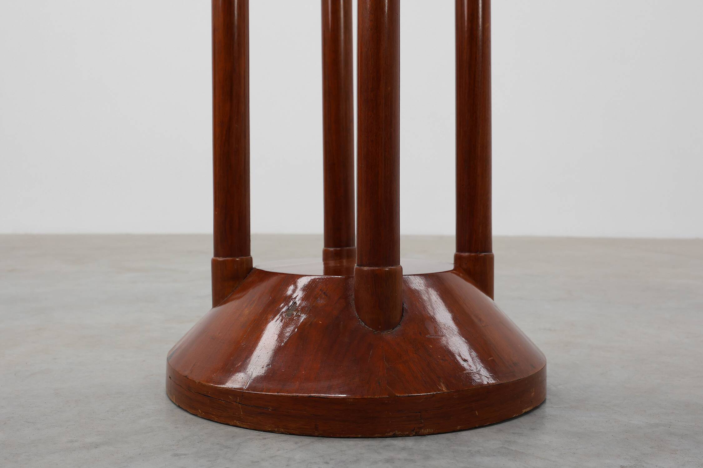 Vienna secession pedestal in wood and copper, Austia ca. 1910