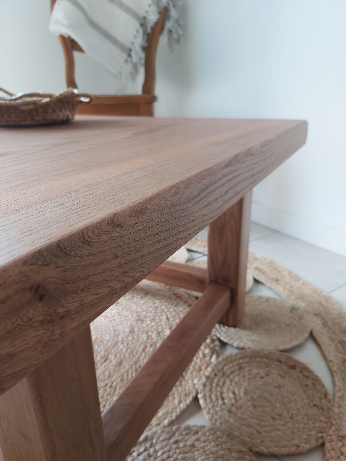 Roxanne raw wood coffee table