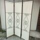 Wrought iron screen 3 vintage panels
