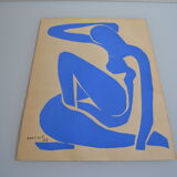 Matisse " nu bleu " 1952 screen print poster spadem 1971