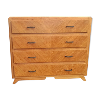 1950 Set vintage light oak dresser