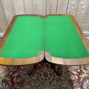 Table à jeux Anglaise - Victorienne en marqueterie