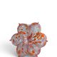 Pair of flower candle holders handmade in Italy.