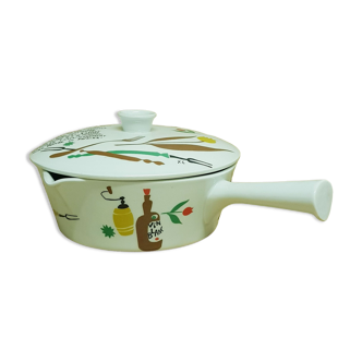 Schönwald fondue pot, artwork Y. Cruez