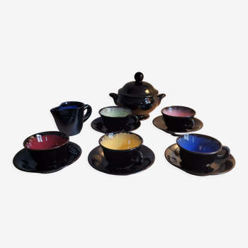 Service à café en céramique de Quimper Kéraluc