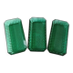 3 Arcoroc bowls in vintage emerald green molded glass