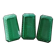 3 Arcoroc bowls in vintage emerald green molded glass