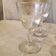 Suite of 4 glasses a port wine cooked in glass shear years 1930