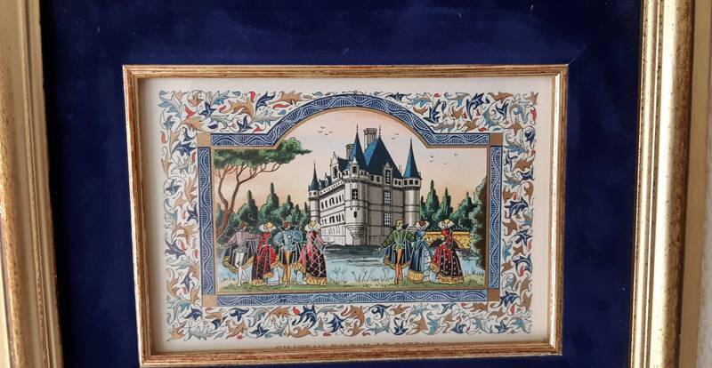 Miniature of the castle of Azay-le-Rideau by Lucy Boucher.