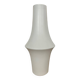 Contemporary white glazed ceramic vase, 32cm high
