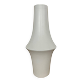 Contemporary white glazed ceramic vase, 32cm high