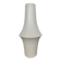 Contemporary white glazed ceramic vase, 32cm high