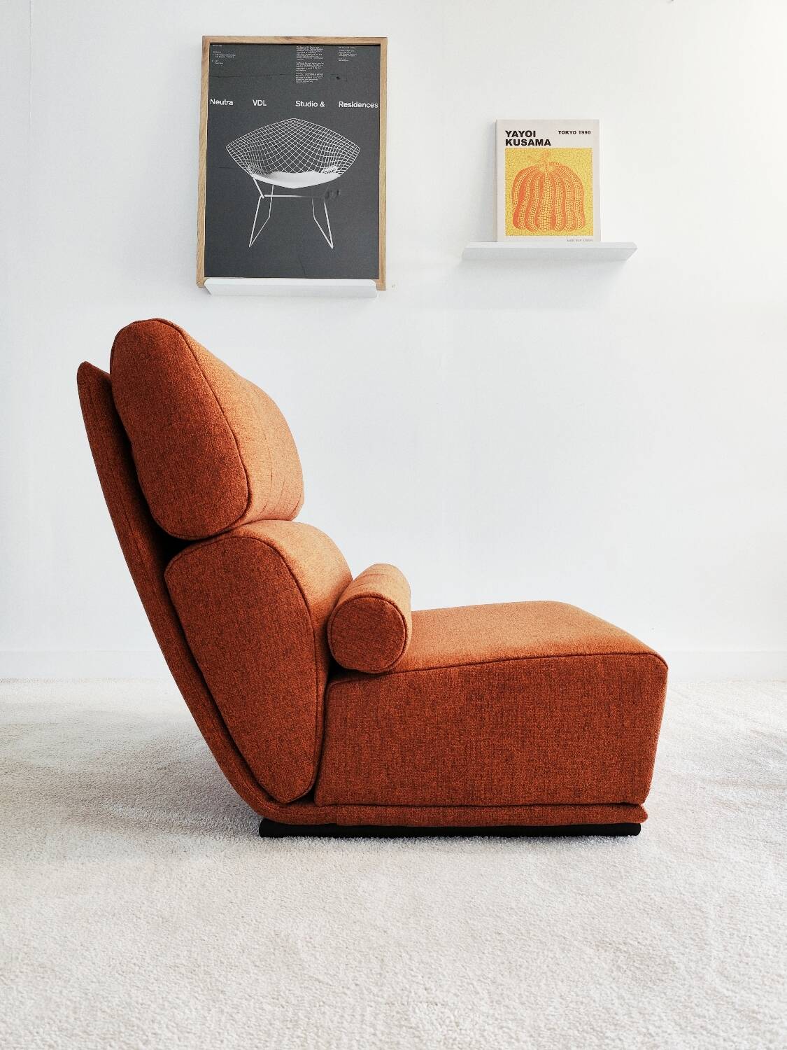 Fauteuil années 70 retapissé